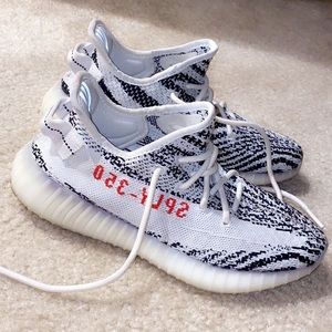Zebra Yeezy 350x’s